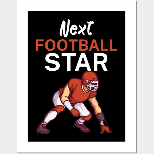 Next football star Wall Art by maxcode